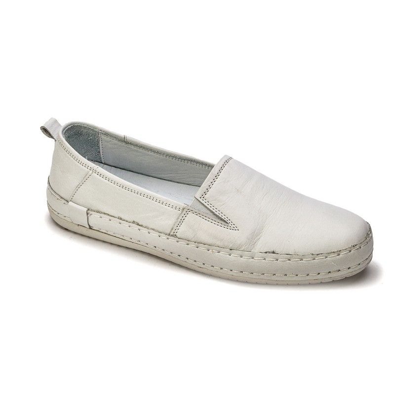 12905-white Мокасины жен.кожа-кожа белый